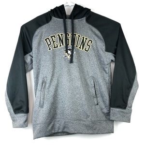 Pittsburgh Penguins NHL Black Hoodie Mens Medium